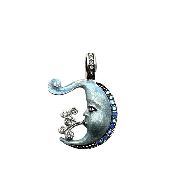 Kirks Folly Womens Crystal Magnetic Enhancer Pendant Pink Moon Stars - Picture 2 of 3